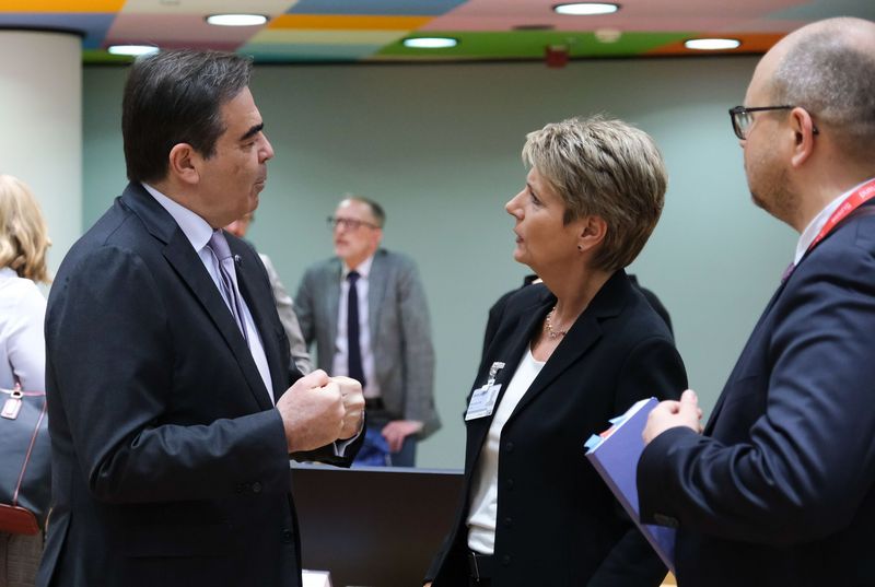 Gespräch mit Margaritis Schinas, Vizepräsident der EU-Kommission, im März 2022.